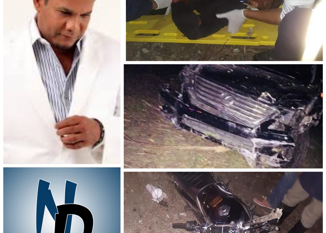 El Torito sufre accidente y atropella dos personas en carretera Santiago-Licey