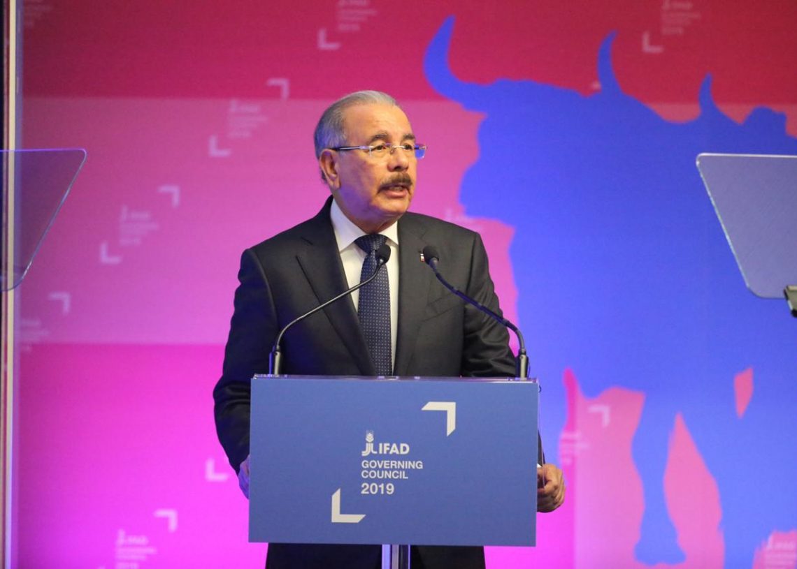 Presidente Danilo Medina explica en el FIDA como República Dominicana ha logrado reducir pobreza rural a la mitad