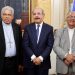 Presidente Danilo Medina recibió en su despacho del Palacio Nacional a monseñor Francisco Ozoria, arzobispo Metropolitano de Santo Domingo.