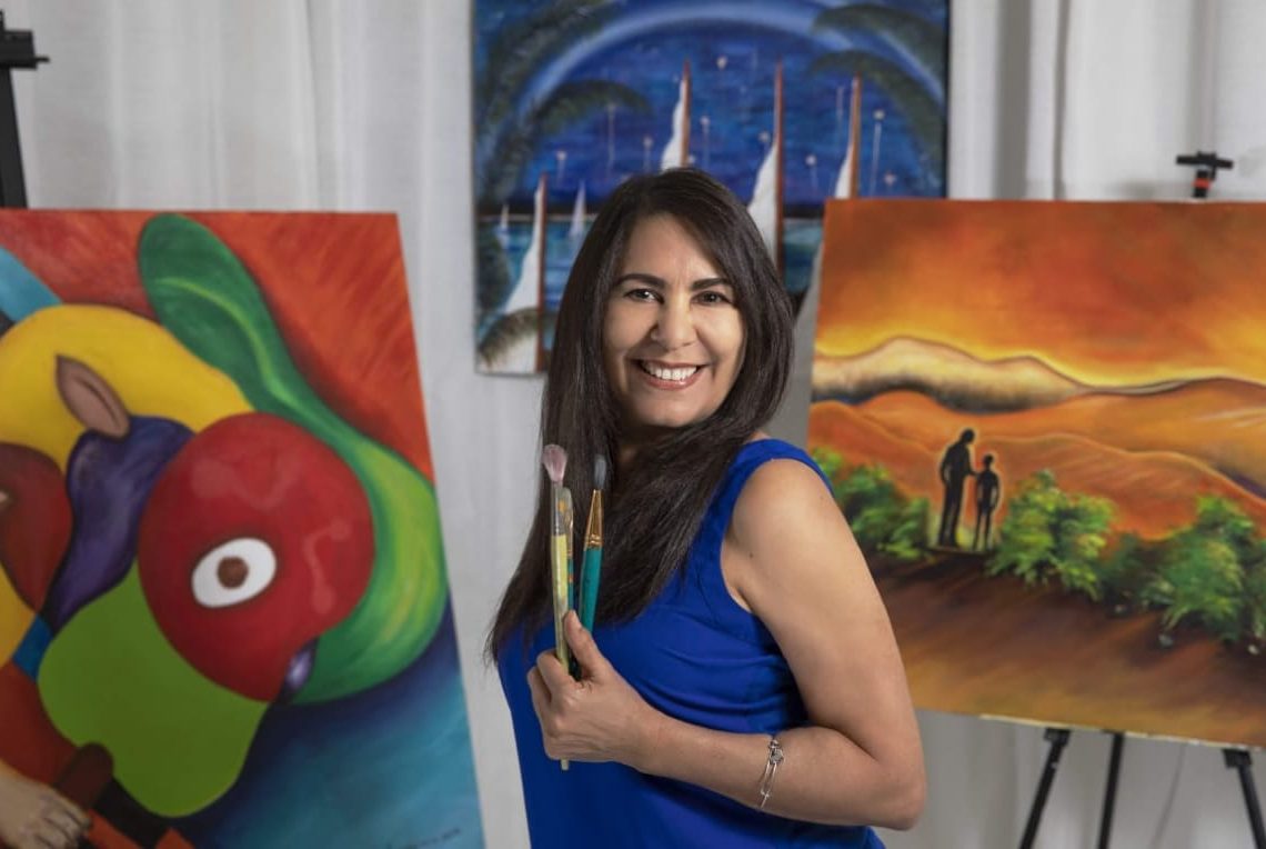 SONIA MERCADO MENA, PINTORA DOMINICANA TRASCIENDE SU ARTE EN  USA,