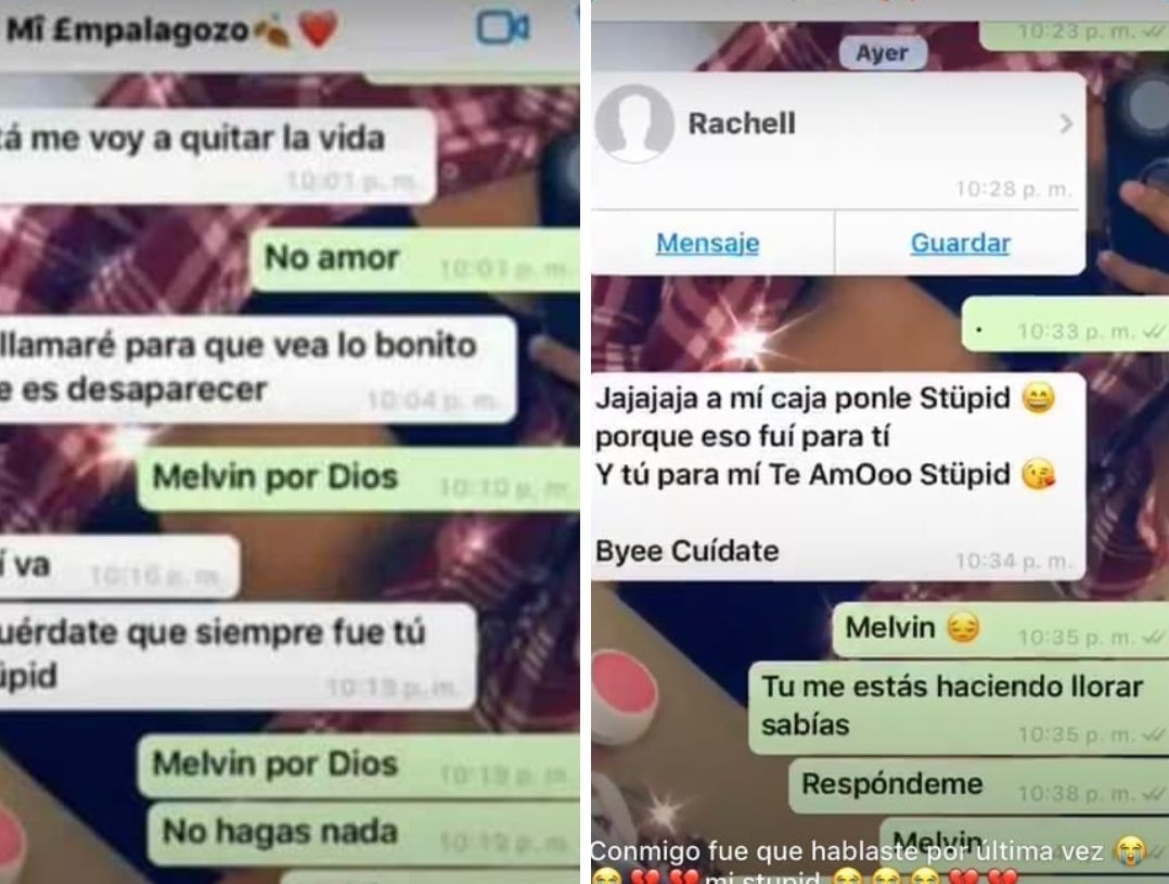 Ultimas palabras vía WhatsApp del joven que se quito la vida en Villa Vásquez