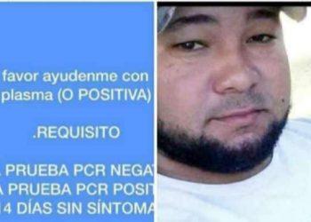 AVISO- Ofrecen 20 mil pesos a un donante de plasma que estuvo positivo al COVID-19