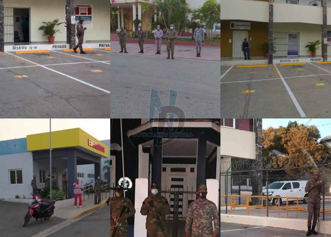 En Montecristi militarizan edificios gubernamentales ante supuestos conflictos políticos