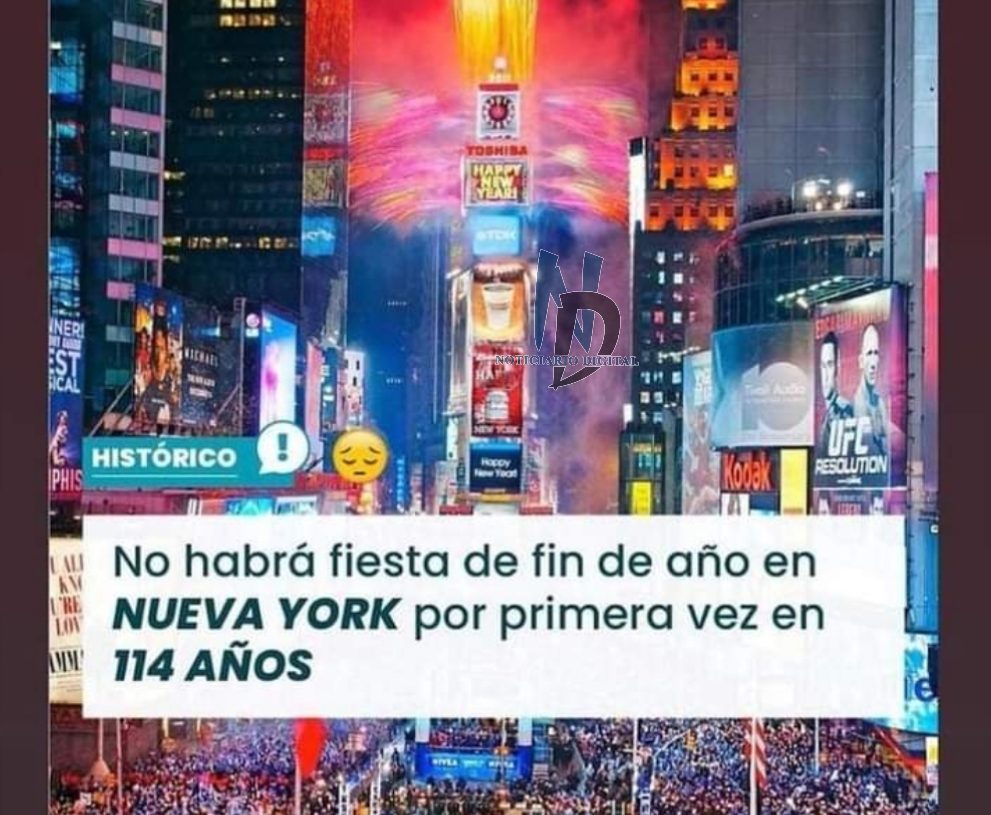 No habrá celebración año nuevo en New York