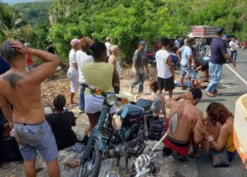Accidente deja 17 heridos en Sánchez Ramírez