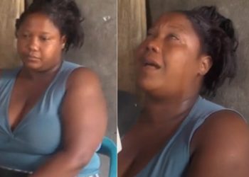 VIDEO- Mujer intenta lanzarse de un puente por falta de empleo en Azua