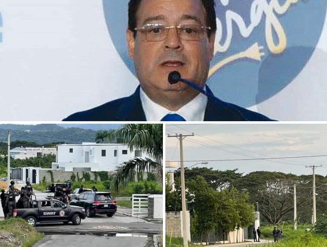 Circula en las redes imágenes de supuesto allanamiento a residencia ex administrador de Edenorte, Julio César Correa