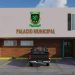 Alcalde Lucho Reyes da primer picazo para la construcción del palacio municipal de Palo Verde