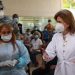 Vicepresidenta Raquel Peña supervisa funcionamiento de centros de vacunación anti COVID-19