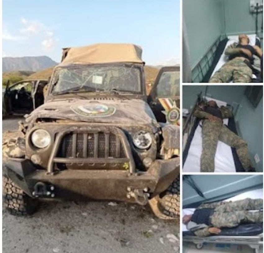 Cinco militares heridos en zona fronteriza tras volcarse vehículo en que patrullaban