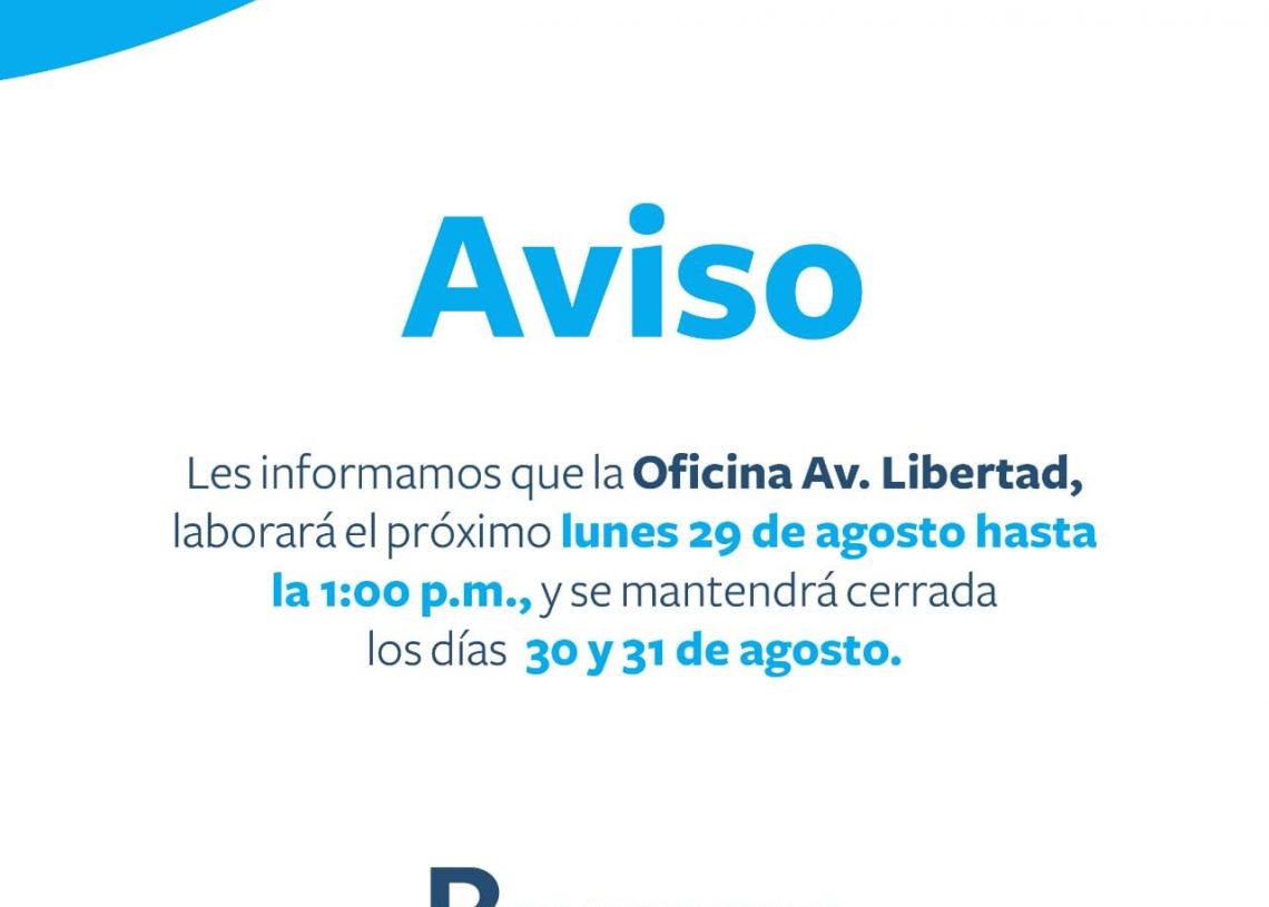 Cambio de horario temporal en algunas oficinas de Banreserva