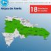 COE aumenta a 18 el número de provincias bajo alerta verde por aguaceros