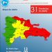 Aumentan las provincias en alerta Roja para este domingo
