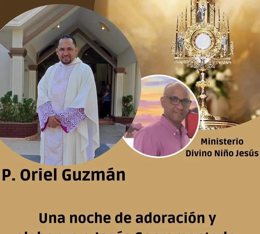 En Montecristi iglesia católica invita al pueblo a su noche de adoración y alabanza a Jesús sacramentado