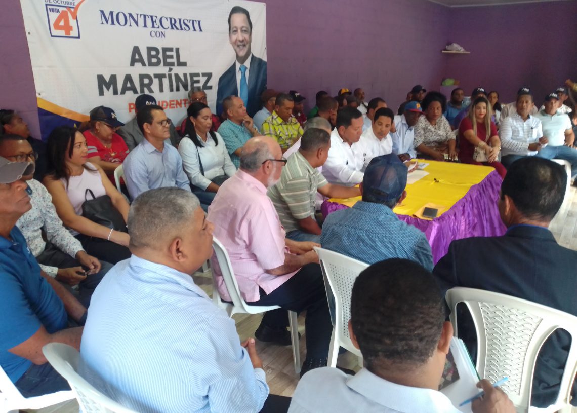 El 84.5% de la dirigencia peledeísta en Montecristi trabaja para garantizar triunfo Abel Martínez