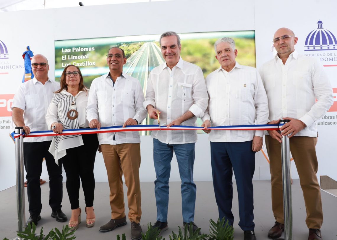 Presidente Abinader inaugura reconstrucción Circunvalación Norte de Santiago y se anuncia el desarrollo e intervención de otras obras viales hacia la línea noroeste