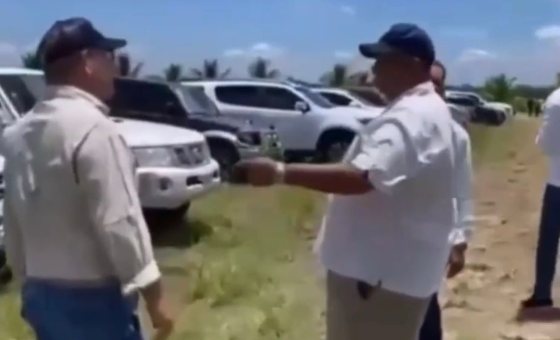 VIDEO- En actividad del presidente le roban a mas de 15 productores de arroz en SFM
