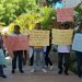 En Montecristi marchan en reclamo de agua , califican de pésimo el servicio