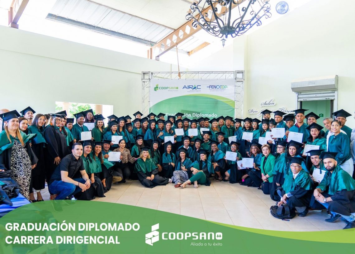 COOPSANO ENCABEZA GRADUACIÓN MAS DE 100 PARTICIPANTES EN DIPLOMADO CARRERA DIRIGENCIAL