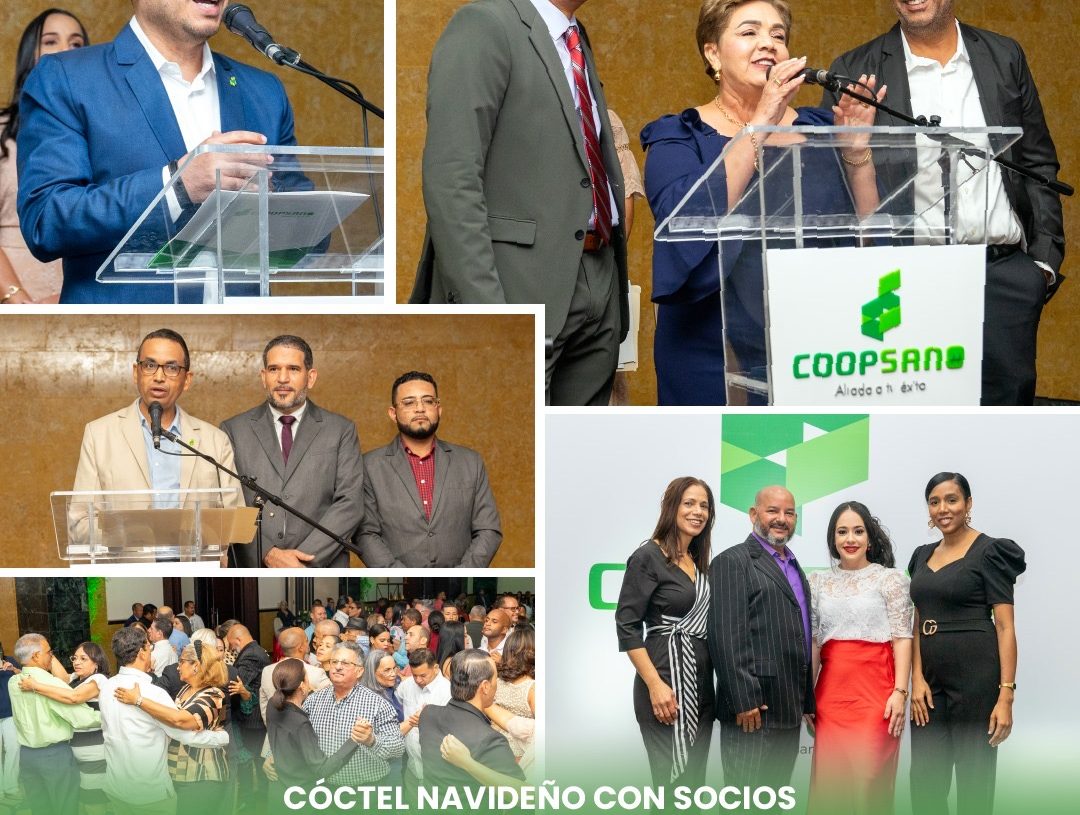 COOPSANO realiza cóctel navideño con socios y comunicadores de Santiago Rodriguez