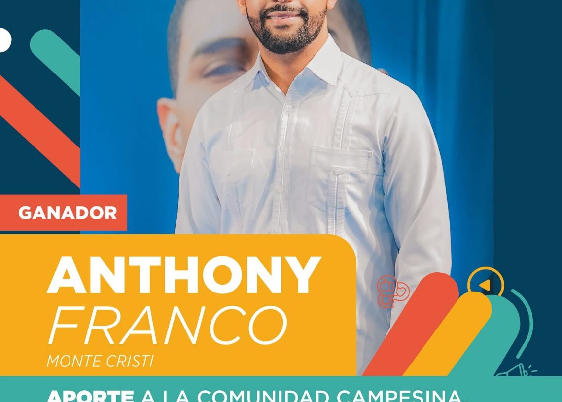 “Una vez más para Montecristi”, el Ing. Anthony Franco Pimentel, gana Premio Nacional de la Juventud